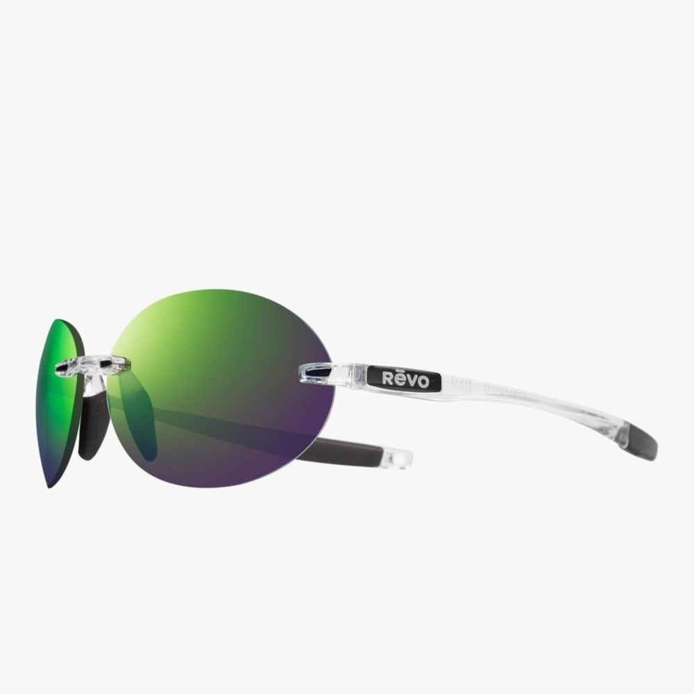 Revo Sunglasses Descend O: Polarized Lens with Rimless Oval Frame